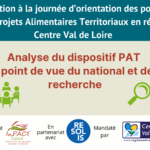 Journée d'Orientation de PAT - Analyse du dispositif PAT du point de vue du national et de la recherche